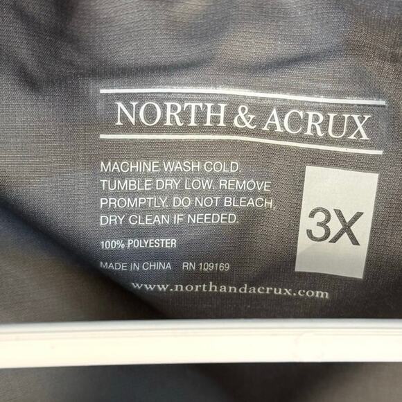 North & Acruz Men's light wind breaker, casual, golf, athletic, walking #3770 - Picture 5 of 5